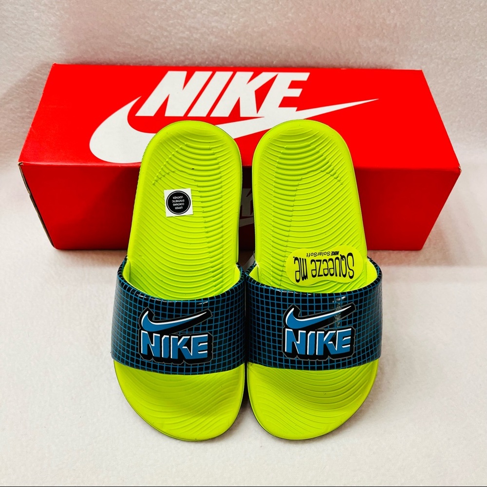 📣❣️LAST PAIR❣️NEW NIKE Kawa Kids JDI Slide Sandals Flops Shoes